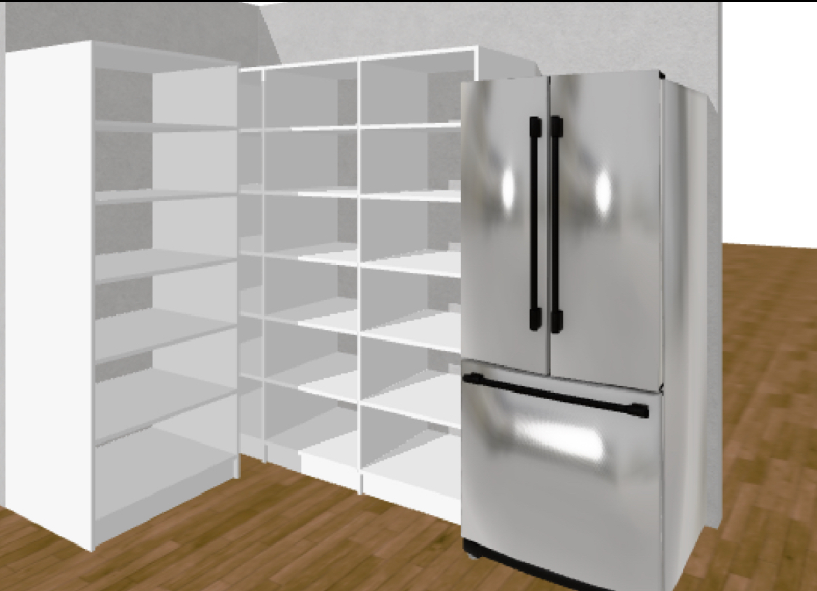 3D closet modeling visualization