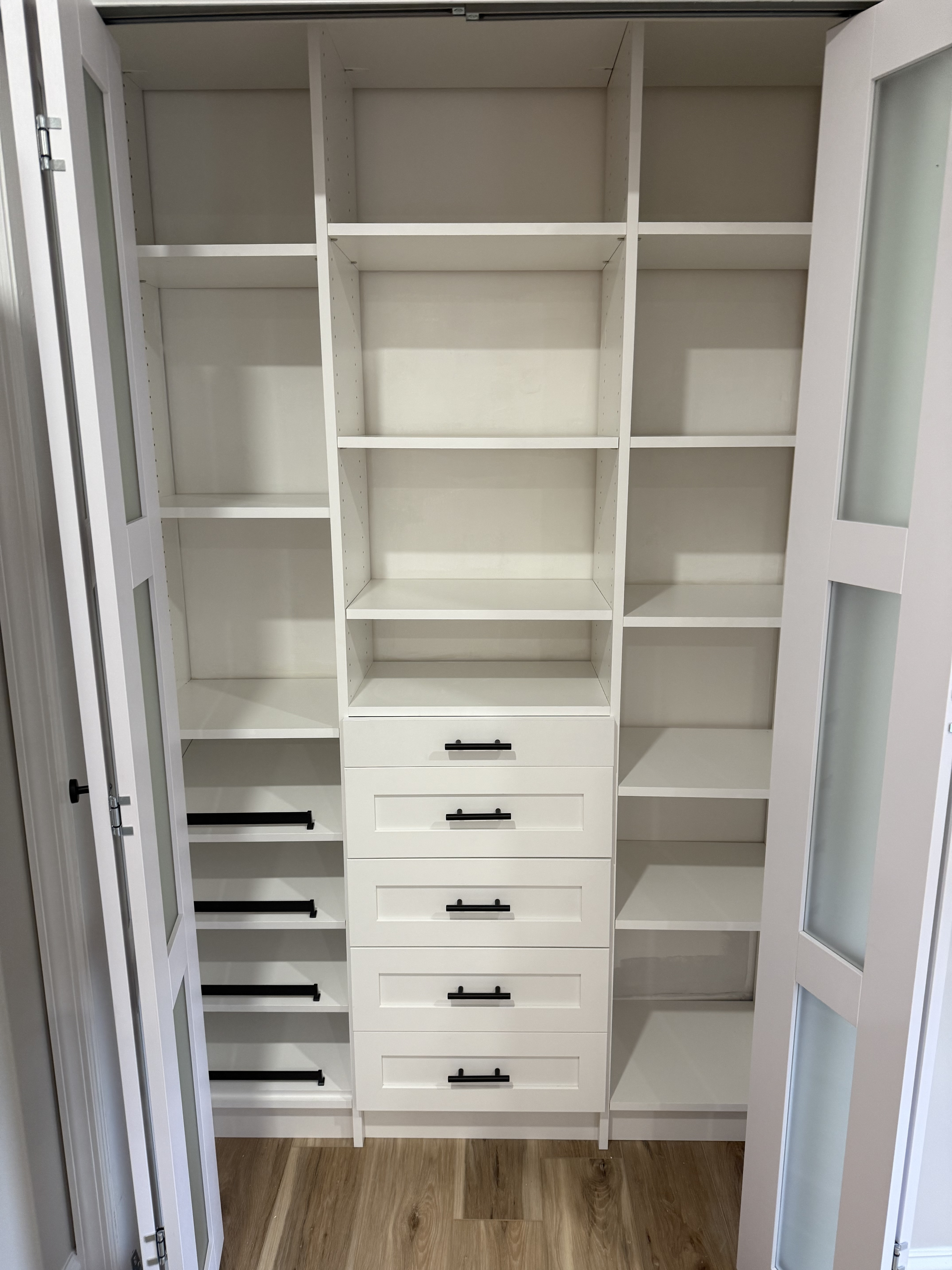 Custom closet organization
